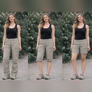 The North Face Cargo convertible hiking pants in excellent condition